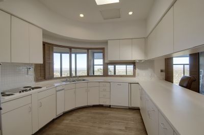 Kitchen with Ample Cabinet Storage and Expansive Views