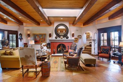 Elegantly Appointed Grand Hacienda Living Room