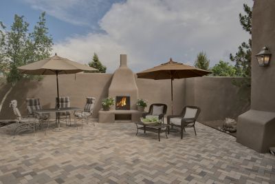 Spacious Courtyard with Fireplace