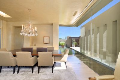 Dining Room with View to Reflection Pool