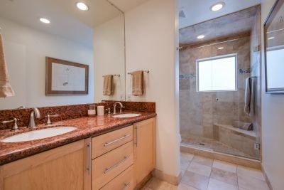 Guest Bath - Double Vanity with Granite Countertop