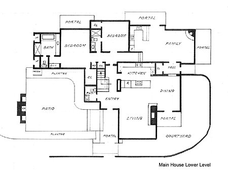 Floor Plan - Main House, Lower Level