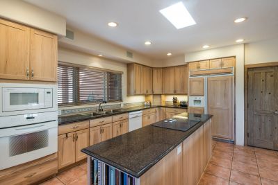 The kitchen is light, bright, clean , stylish & functional!