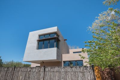 Home Exterior against Deep Blue Santa Fe Sky