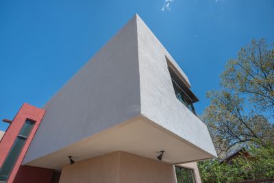 Home Exterior against Deep Blue Santa Fe Sky