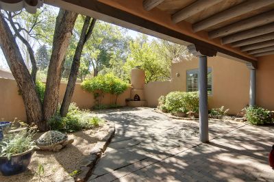 Kiva Fireplace in Entry Courtyard