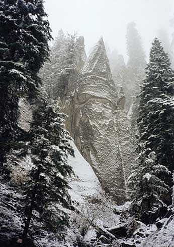 CATHEDRALS CANYON WITH SNOW