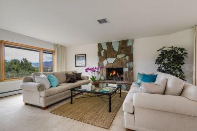 Fabulous views of the Sangres from the spacious living room