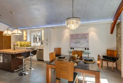 Kitchen and dining area