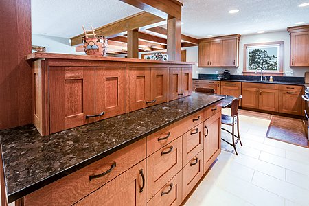 Kitchen with ample storage