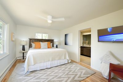 Lower-level guest room 