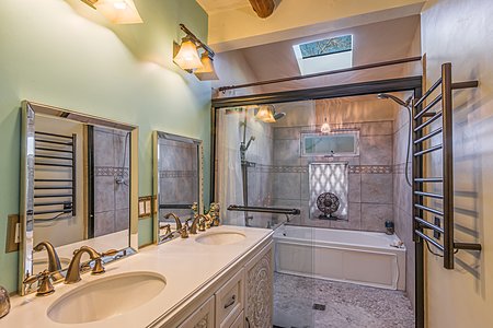 Recently remodeled Master Bath with Oversized shower 