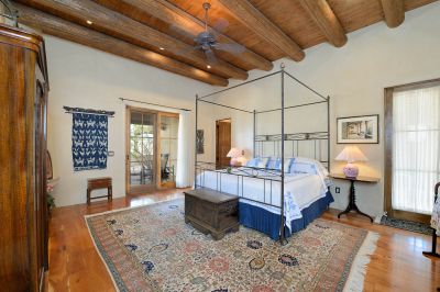 Private Master Suite with Fireplace and Dual Portals