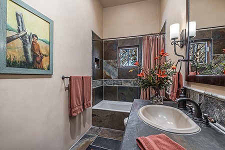 Jack-and-Jill Bathroom serves both Guest Bedrooms