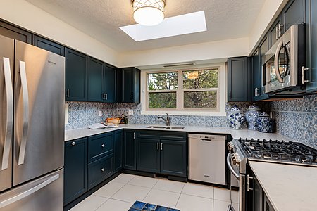 2018 New Kitchen Including the Cabinetry, Stainless Appliances, Ceramic Tile Floors,  and Lighting