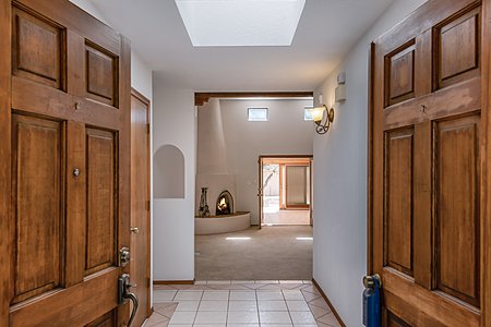 Double Door Entry into Living Room