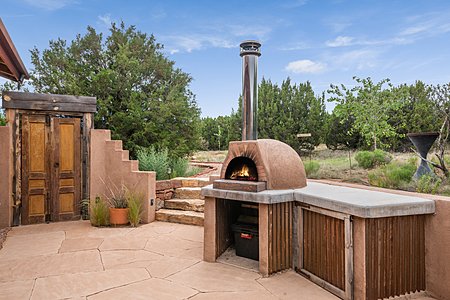 Wood-fired Pizza Oven on South Patio