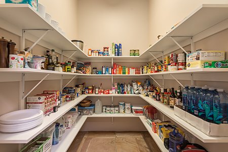 One of Two Pantries off of Kitchen