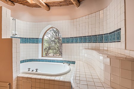 Master bathroom with soaking tub