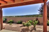 Summertime View of the Walled Back Yard Area & the Sangre de Cristo Mountains