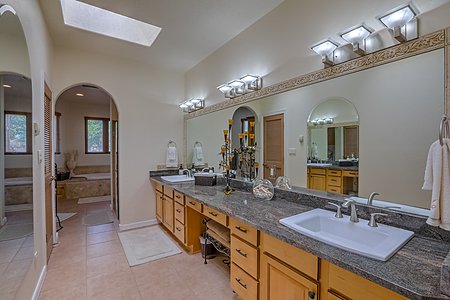 Master Bath with natural lighting 