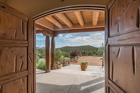 Welcome to this fabulous Santa Fe hacienda on the hill