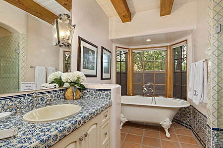 Shared Hall Bath with Clawfoot Tub and Separate Shower