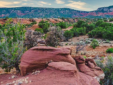 The Red Valley offers miles of hiking, riding, and natural geological formations that have formed over centuries