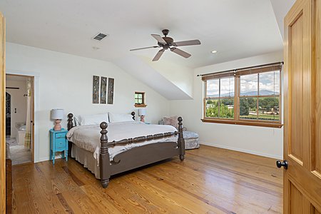 Primary Bedroom with views to the mountains