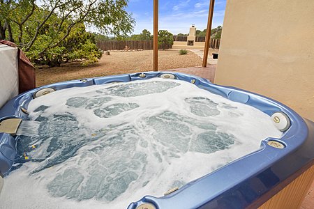 Private hot tub in the view!