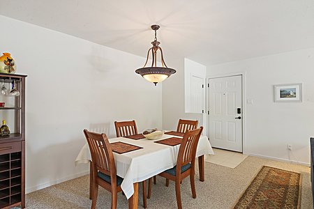 Open formal dining and living room