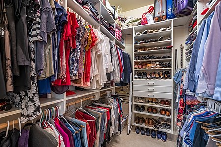 Master Closet with Lots of hanging space