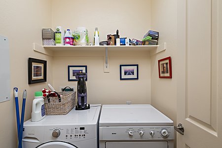 Laundry area on first floor 