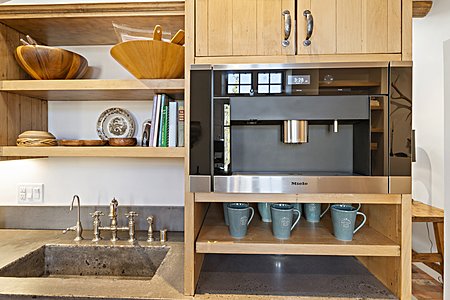 Built-in Miele coffee center