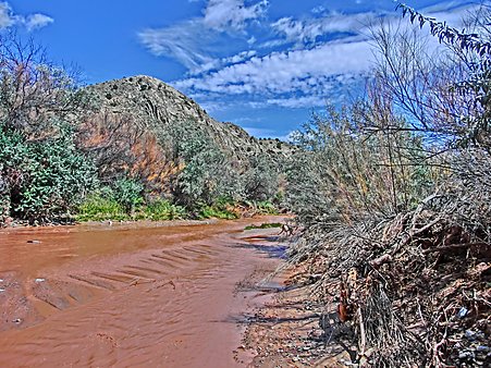 Galisteo Creek after rainfall