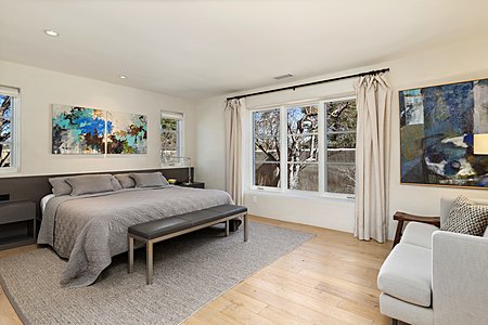 Master Bedroom with custom built-in kingsize bed
