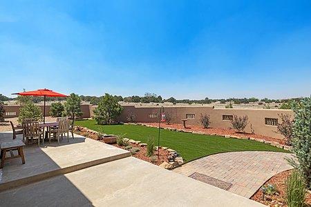 Front courtyard with new landscaping