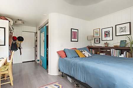 3rd Bedroom (wonderful garage conversion) with closet and access to 2nd bathroom