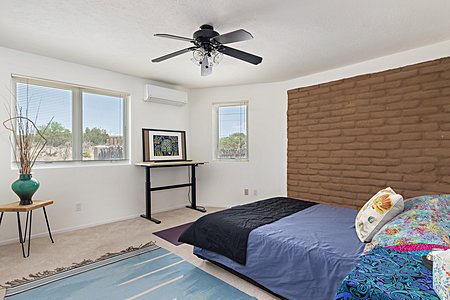 Second Bedroom or Office with Adobe Wall Accent