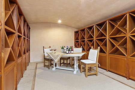 Fabulous Wine Cellar with room for Hundreds of Wine Bottles