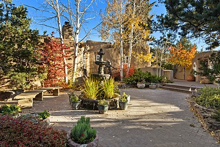 Mature, established landscaping revolves and changes colors with the seasons....