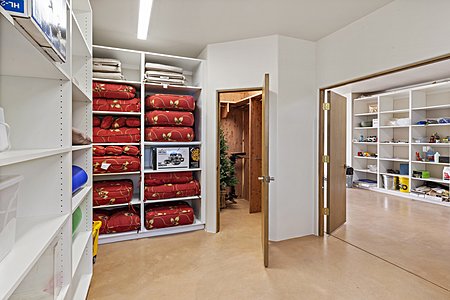 Garage Storage Room with Cedar Closet