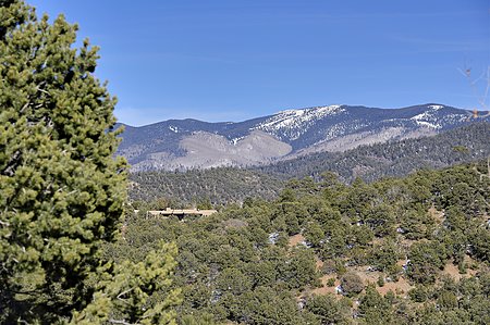 Sangre de Cristo Mountain View from Front of Residence