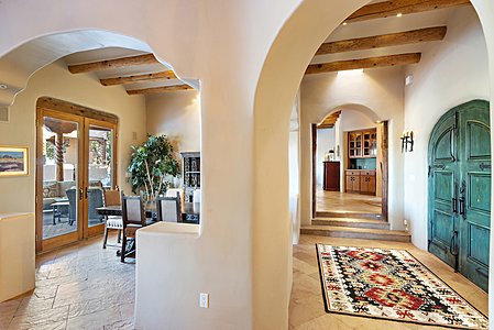 Archways create openness and elegance
