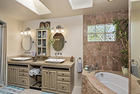 Double Sinks and Soaking Tubs