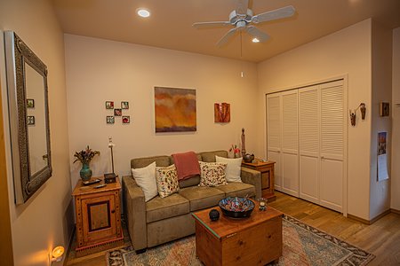 Second Bedroom or a second Office with Ceiling fan and mini split