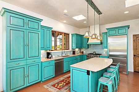 Painted wood cabinetry 