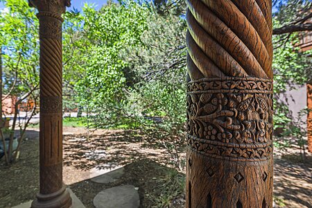 Decorative Pillars on Grand Casita Portal