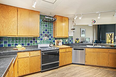 Kitchen with Stainless Steel appliances