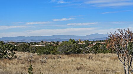 Gorgeous views of the Jemez mountains to the west